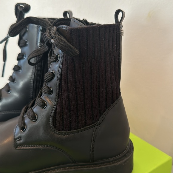 Sam Edelman Lydell Mix Media Combat Boots - Picture 3 of 6